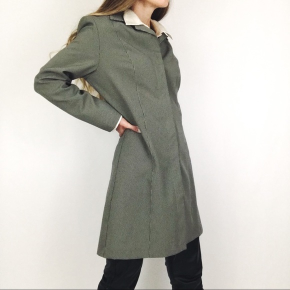 Vintage Deadstock Longline Houndstooth Jacket | Size M - Picture 10 of 15